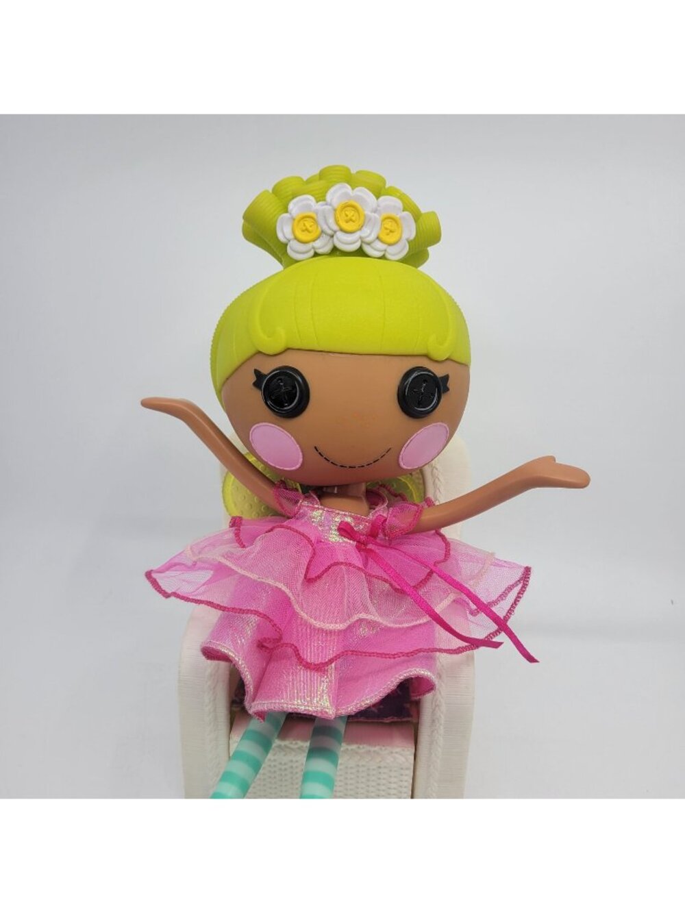 Lalaloopsy Pix E. Flutters Full Size 13" Doll With Wings & Dress 2010 * NO SHOES